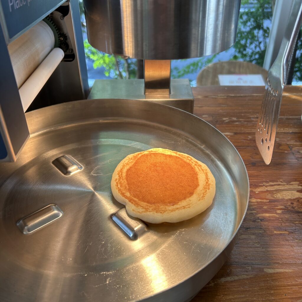パンケーキが完成した状態