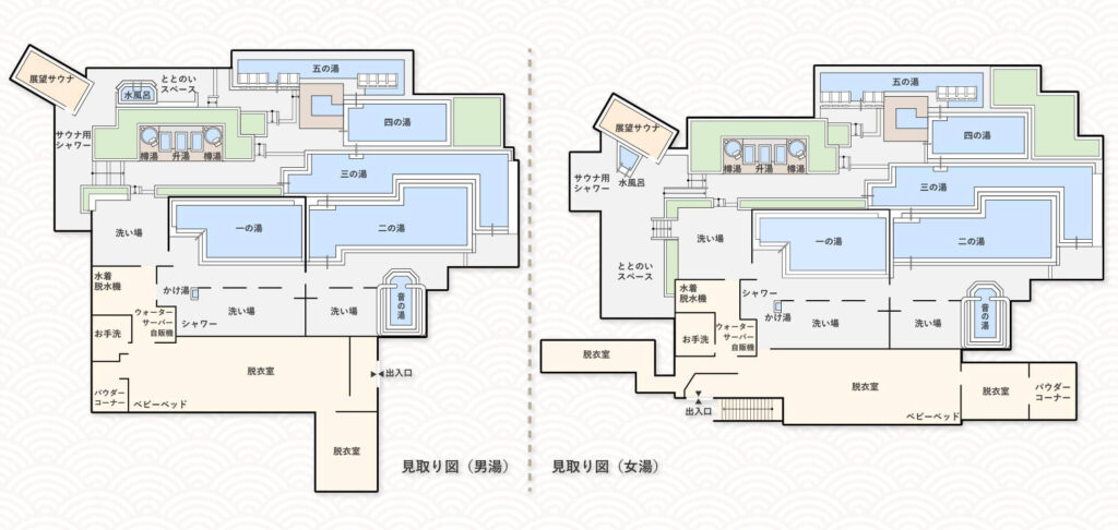 杉乃井ホテル「棚湯」のマップ