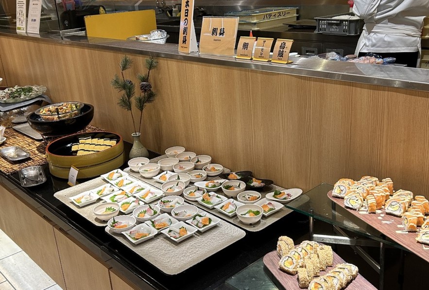 杉乃井ホテルバイキングの刺身料理