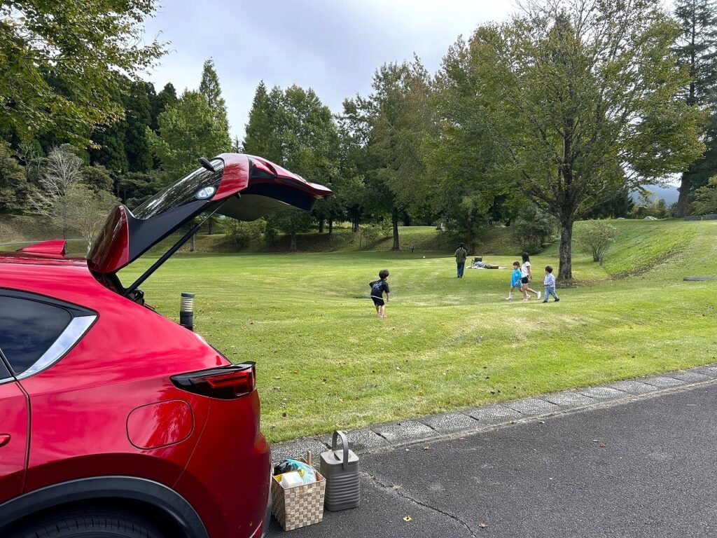 服掛松キャンプ場のフリーサイト