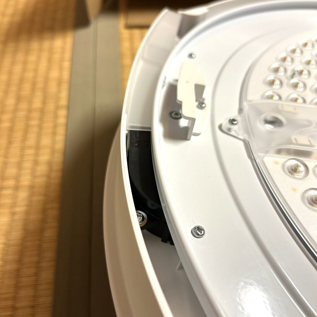 UZUKAZE3のファン吹き出し口 空気循環用