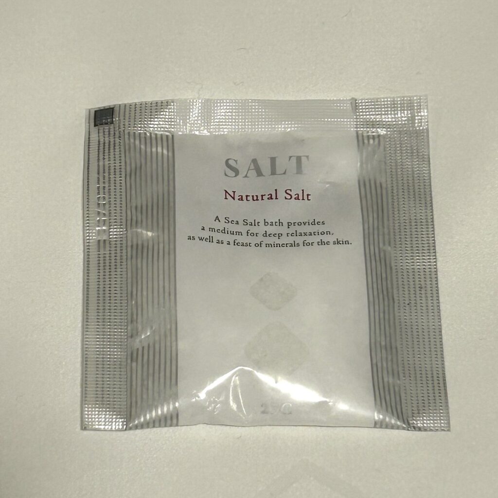 ザロイヤルパークホテル東京羽田のバスソルト