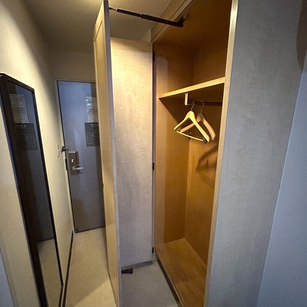 ホテルアベスト目黒のクローゼット