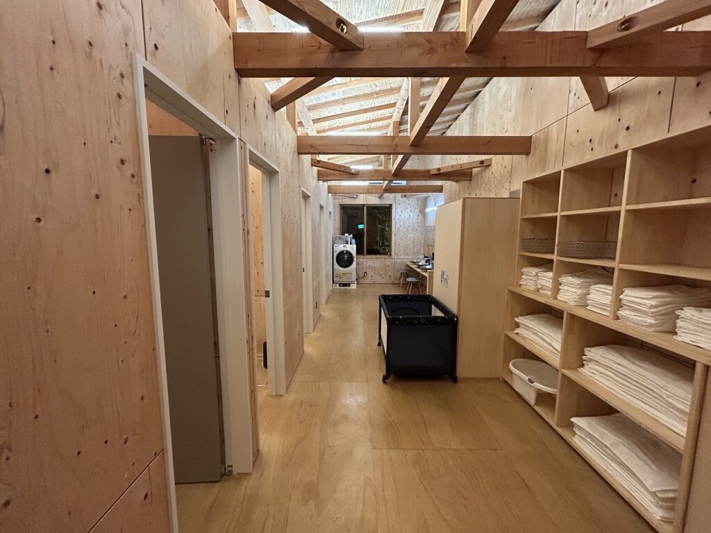 Bub Resort つくばのシャワー棟内部の様子