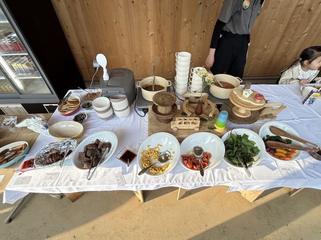 Bub Resort つくばの子供向け朝食ビュッフェのメニュー