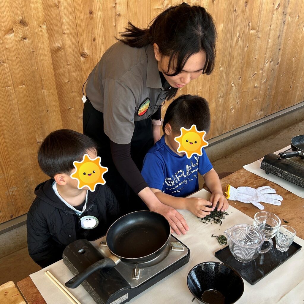 Bub Resort つくばの茶葉炒り体験