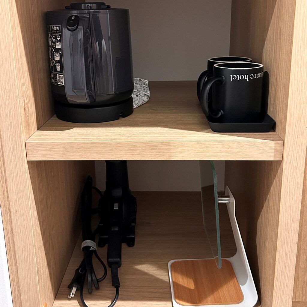 ザ・スクエアホテル銀座の備品。